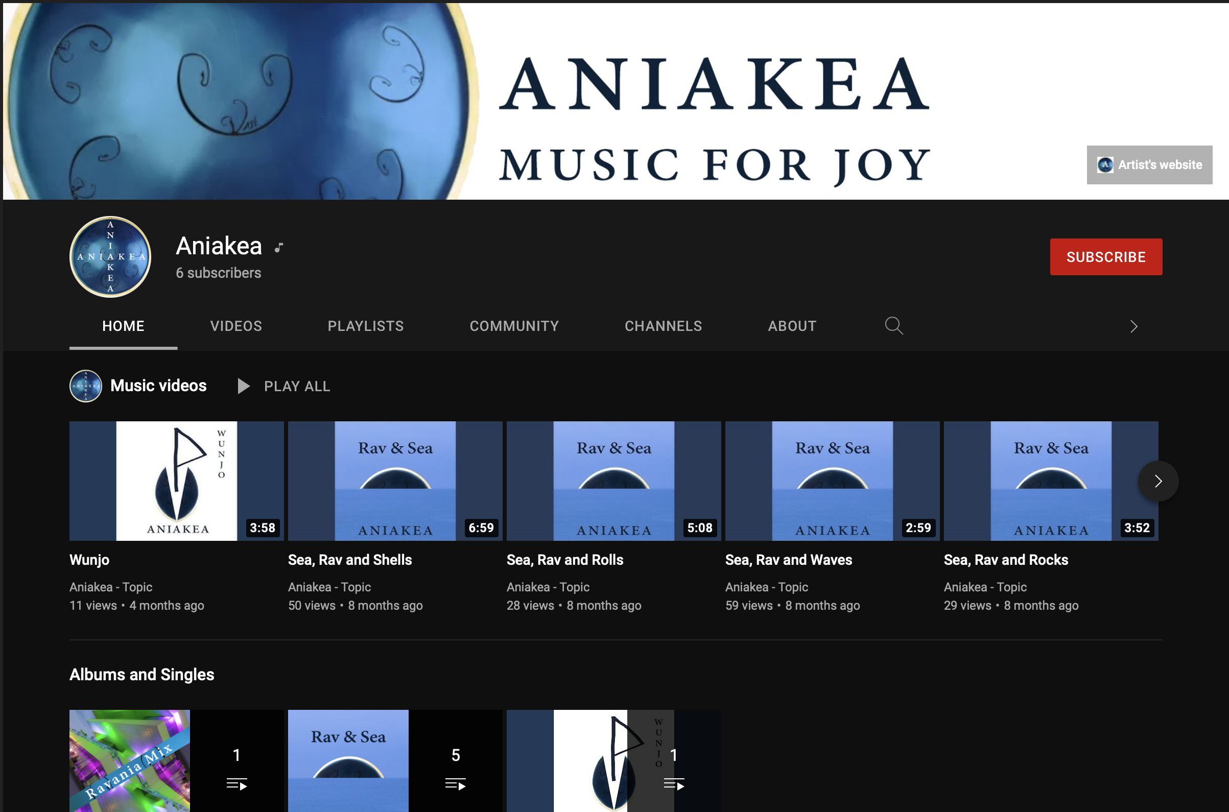 New step : Youtube artist official channel