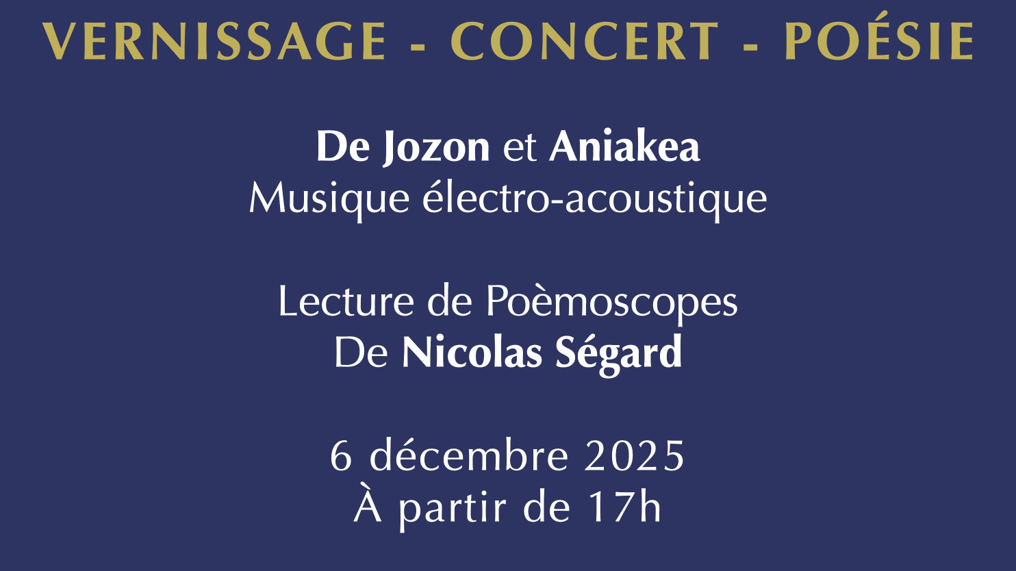 Concert De Jozon Aniakea