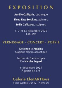 Affiche concert Aniakea De Jozon musique 6 décembre 2025